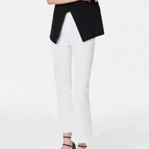 Spanx White Kick Flare Jeans Size Large Tall